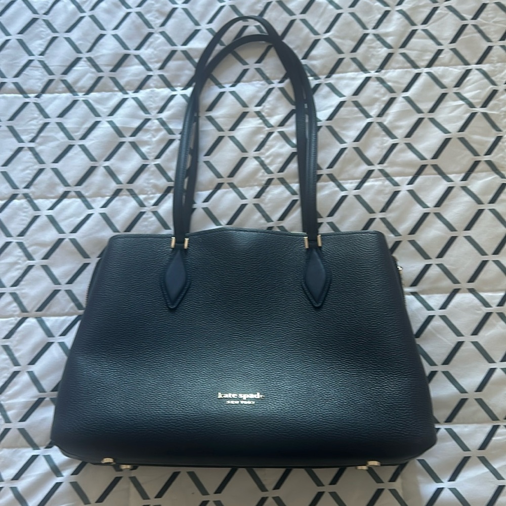 Kate Spade Navy Blue Tote Excellent Condition